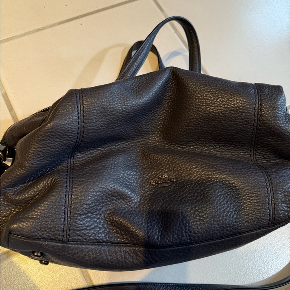 Coach Blue  Pebbled Leather Crossbody Bag - Picture 1 of 4